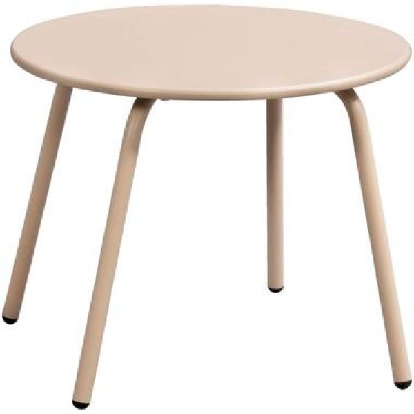 Bijzettafel Montreal - zand/metaal - 40xØ50 cm - Leen Bakker