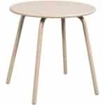 Bijzettafel Montreal - zand/metaal - 45xØ45 cm - Leen Bakker