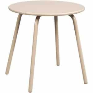 Bijzettafel Montreal - zand/metaal - 45xØ45 cm - Leen Bakker