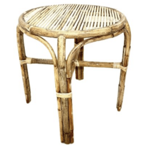 Bijzettafel Rattan dia. 50x45 cm - Van der leeden