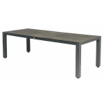 Briga Dining Table Trespa Top Forest Grey 240 x 100 cm Charcoal Frame - Tierra outdoor
