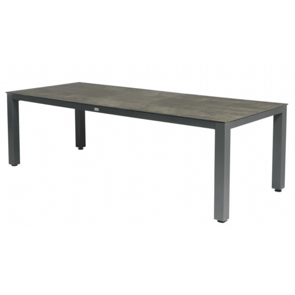 Briga Dining Table Trespa Top Forest Grey 240 x 100 cm Charcoal Frame - Tierra outdoor