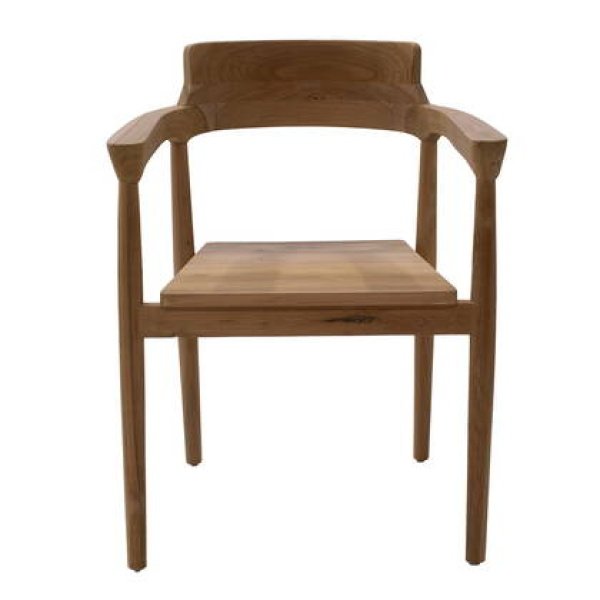 DÉJA Living - Tuinstoel - Naturel Teakhout - Zithoogte 47cm - Hazel