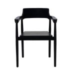 DÉJA Living - Tuinstoel - Zwart Teakhout - Zithoogte 47cm - Hazel