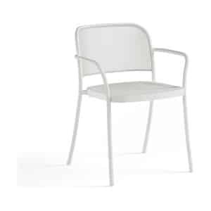 EMU Café tuinstoel met arm matt white