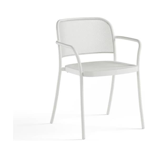 EMU Café tuinstoel met arm matt white