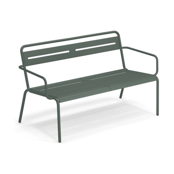EMU Star tuinbank met arm dark green