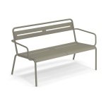 EMU Star tuinbank met arm grey green