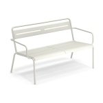 EMU Star tuinbank met arm matt white