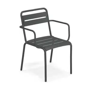 EMU Star tuinstoel aluminium met arm antique iron