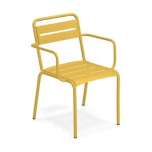 EMU Star tuinstoel aluminium met arm curry yellow