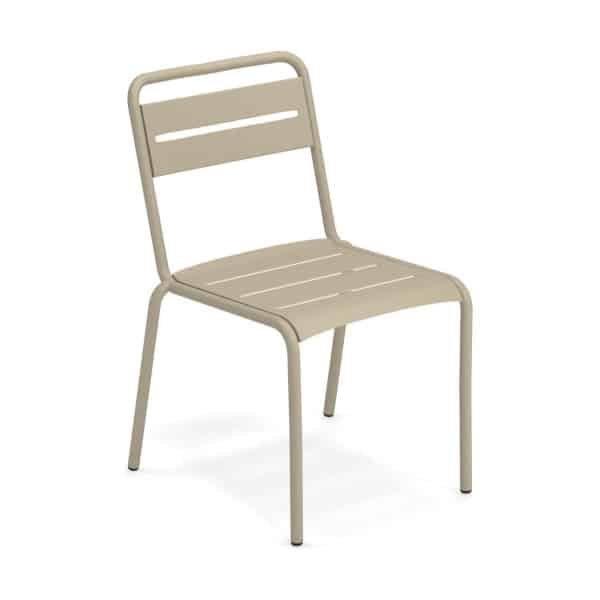 EMU Star tuinstoel aluminium taupe