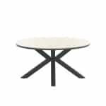 Edison tafel diameter148 carbon black/ light teak polyw - Garden impressions