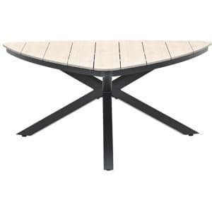 Edison triangle tafel 170 cm black/light teak Vironwood - Garden impressions