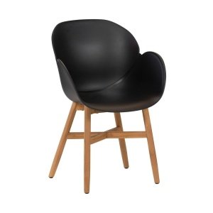Exotan Tulip fauteuil teak zwart
