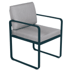 Fermob Bellevie dining armchair tuinstoel Acapulco blue - Flannel