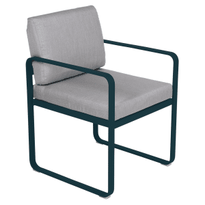 Fermob Bellevie dining armchair tuinstoel Acapulco blue - Flannel