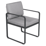 Fermob Bellevie dining armchair tuinstoel Anthracite - Flannel