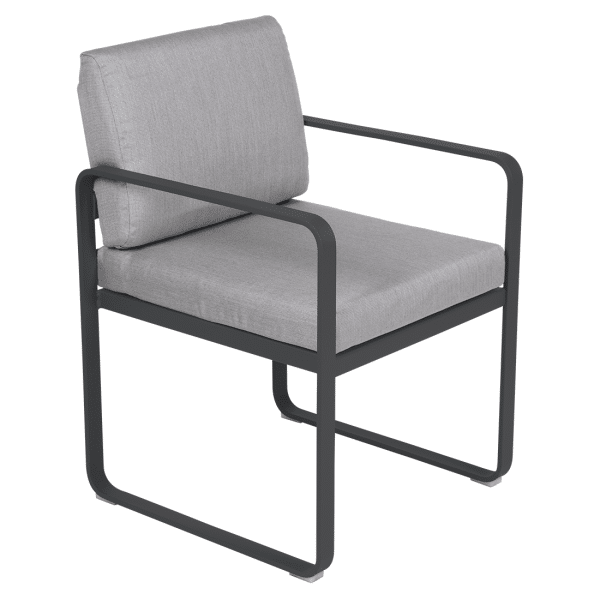 Fermob Bellevie dining armchair tuinstoel Anthracite - Flannel