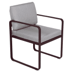 Fermob Bellevie dining armchair tuinstoel Black cherry - Flannel