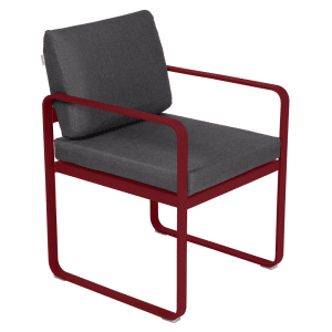 Fermob Bellevie dining armchair tuinstoel Chili - Graphite