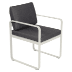 Fermob Bellevie dining armchair tuinstoel Clay grey - Graphite