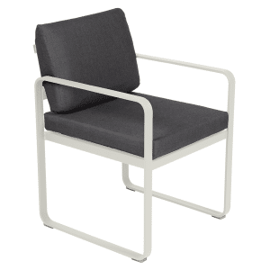 Fermob Bellevie dining armchair tuinstoel Clay grey - Graphite