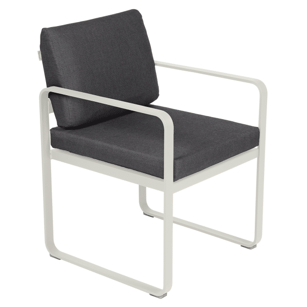Fermob Bellevie dining armchair tuinstoel Clay grey - Graphite