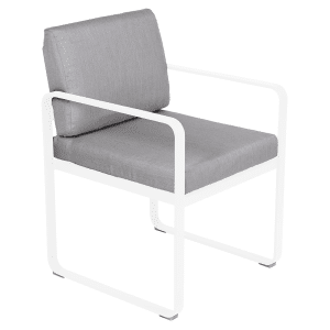 Fermob Bellevie dining armchair tuinstoel Cotton white - Flannel