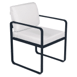 Fermob Bellevie dining armchair tuinstoel Deep blue - Off-White