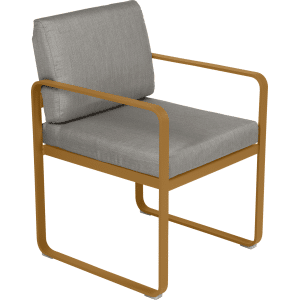 Fermob Bellevie dining armchair tuinstoel Gingerbread - Grey taupe