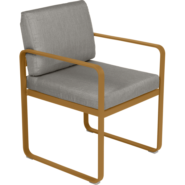 Fermob Bellevie dining armchair tuinstoel Gingerbread - Grey taupe