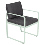 Fermob Bellevie dining armchair tuinstoel Ice mint - Graphite