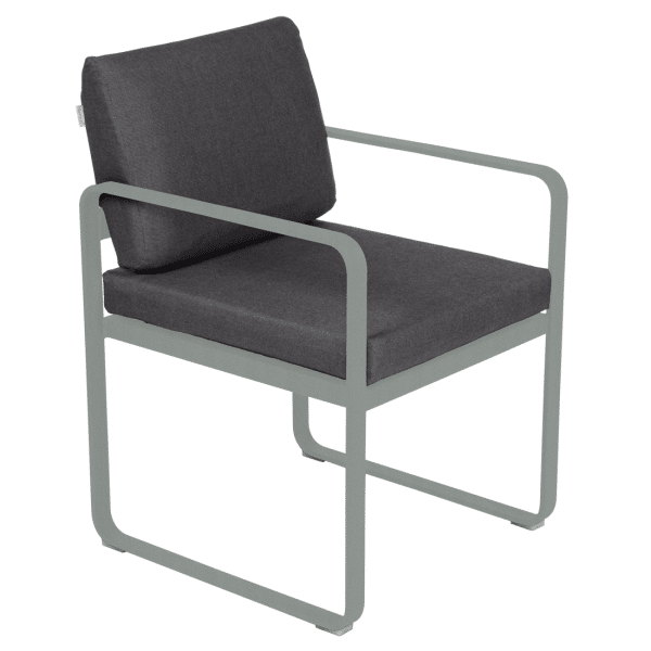 Fermob Bellevie dining armchair tuinstoel Lapilli grey - Graphite