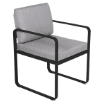 Fermob Bellevie dining armchair tuinstoel Liquorice - Flannel
