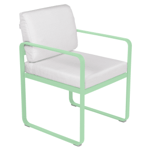 Fermob Bellevie dining armchair tuinstoel Opaline green - Off White