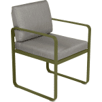 Fermob Bellevie dining armchair tuinstoel Pesto - Grey taupe