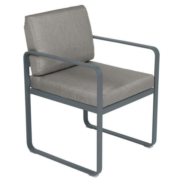 Fermob Bellevie dining armchair tuinstoel Storm grey - Grey taupe