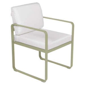 Fermob Bellevie dining armchair tuinstoel Willow green - Off-White