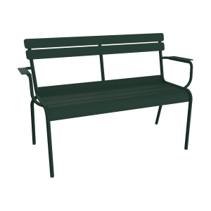 Fermob Luxembourg tuinbank met armleuning Cedar Green
