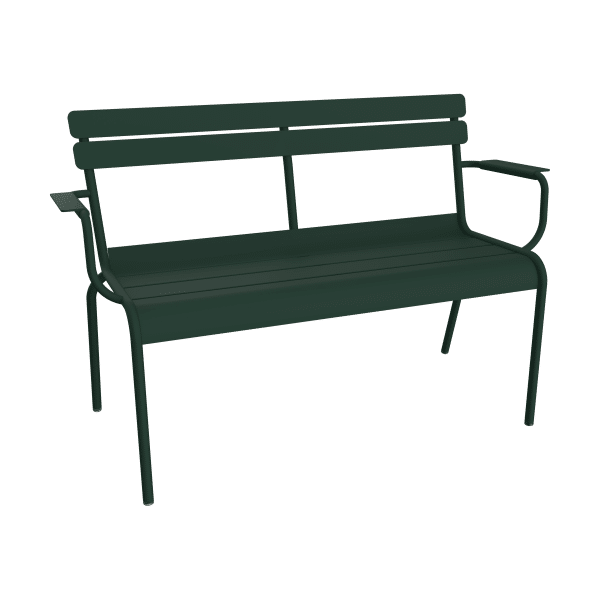 Fermob Luxembourg tuinbank met armleuning Cedar Green