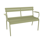 Fermob Luxembourg tuinbank met armleuning Willow Green