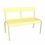 Fermob Luxembourg tuinbank met rugleuning Frosted lemon