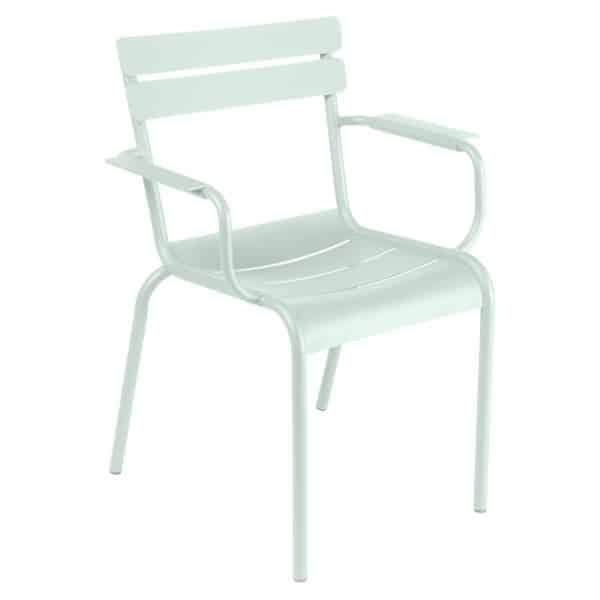 Fermob Luxembourg tuinstoel met arm Ice mint