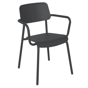 Fermob Studie tuinstoel met arm Anthracite