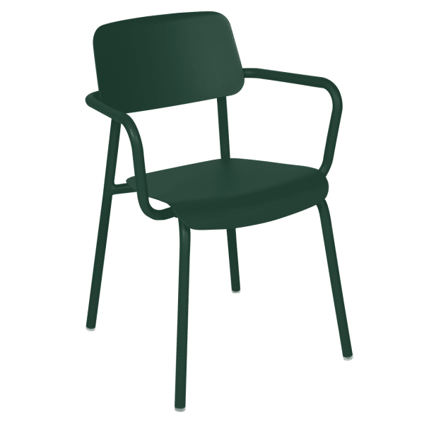 Fermob Studie tuinstoel met arm Cedar green