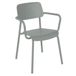 Fermob Studie tuinstoel met arm Lapilli grey