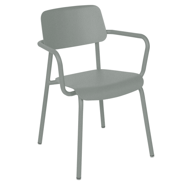 Fermob Studie tuinstoel met arm Lapilli grey