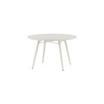 Fjôrd - Eettafel Beige Ø120cm - Aluminium- Lina