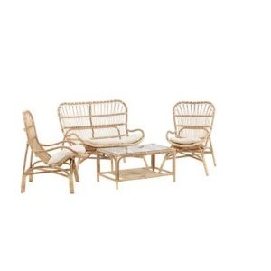 Fjôrd - Loungeset Naturel - Rotan - Ella